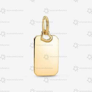 Pandora Engravable Rectangle Tag Pendant